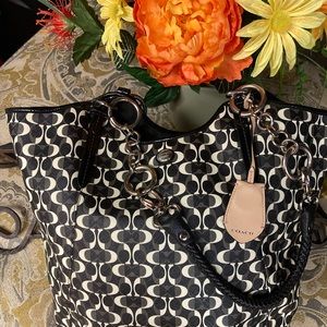 Logo Coach Tote Linked Chain